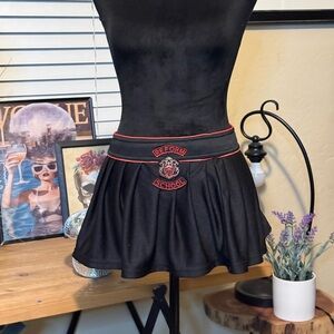Gothic Reform School Black Micro Mini Skirt